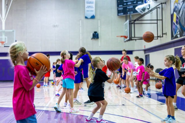Girls at the Junior Coyotes free All Girls Camp in Kelowna