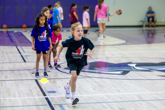 Girls at the Junior Coyotes free All Girls Camp in Kelowna