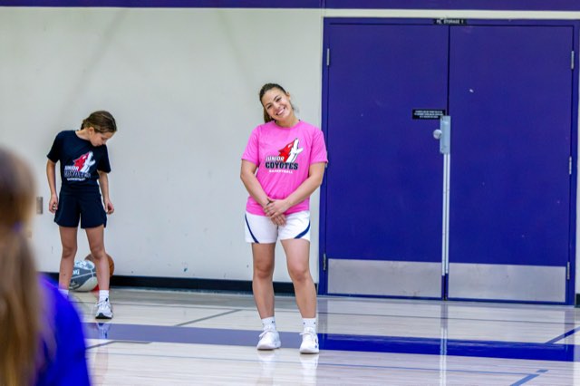 Girls at the Junior Coyotes free All Girls Camp in Kelowna