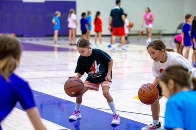Girls at the Junior Coyotes free All Girls Camp in Kelowna