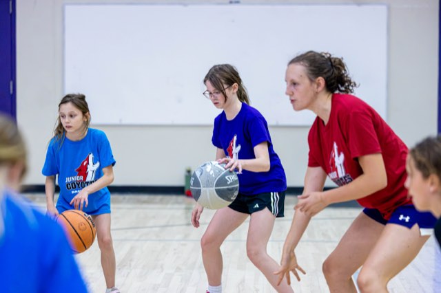 Girls at the Junior Coyotes free All Girls Camp in Kelowna