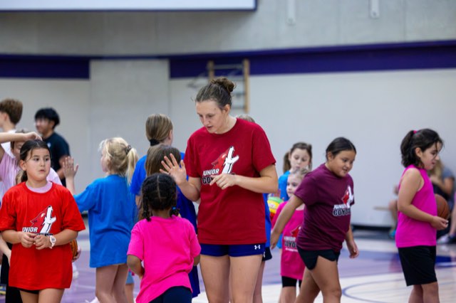 Girls at the Junior Coyotes free All Girls Camp in Kelowna
