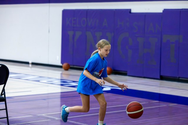 Girls at the Junior Coyotes free All Girls Camp in Kelowna