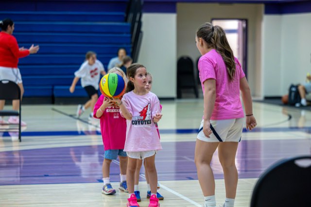 Girls at the Junior Coyotes free All Girls Camp in Kelowna