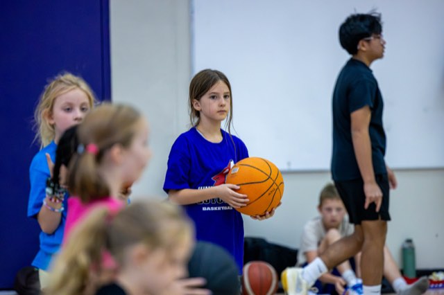 Girls at the Junior Coyotes free All Girls Camp in Kelowna