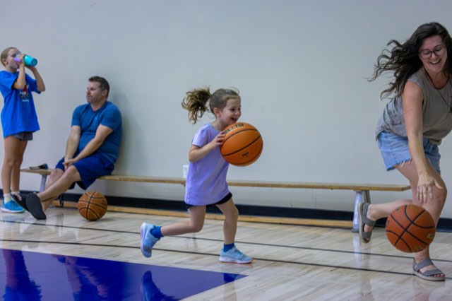 Girls at the Junior Coyotes free All Girls Camp in Kelowna