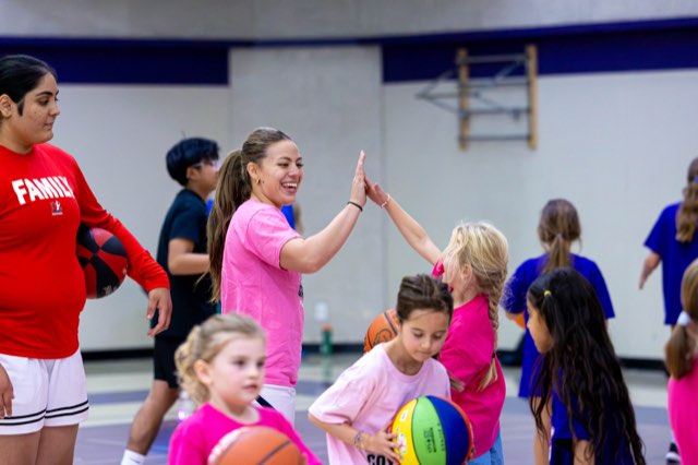 Girls at the Junior Coyotes free All Girls Camp in Kelowna