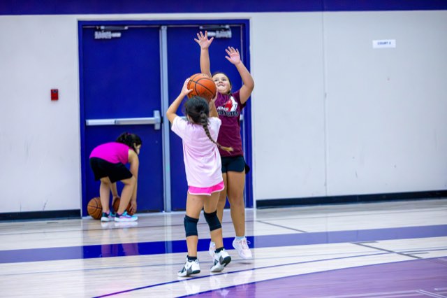 Girls at the Junior Coyotes free All Girls Camp in Kelowna