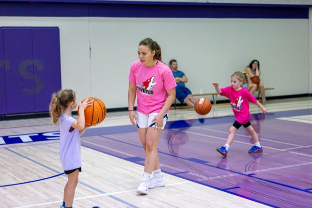Girls at the Junior Coyotes free All Girls Camp in Kelowna
