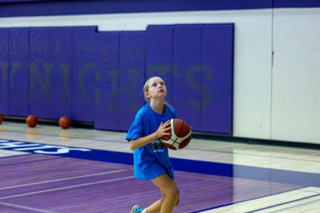 Girls at the Junior Coyotes free All Girls Camp in Kelowna