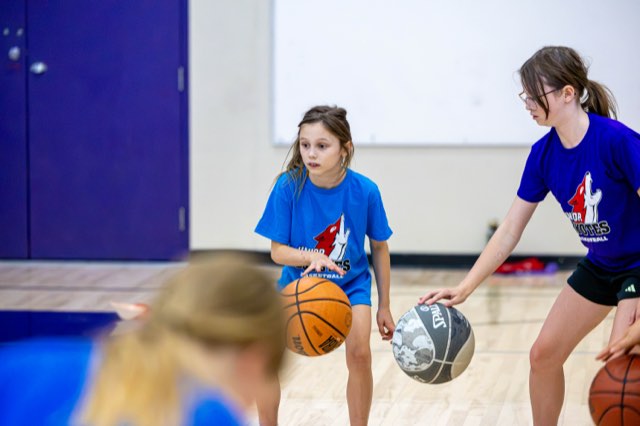 Girls at the Junior Coyotes free All Girls Camp in Kelowna